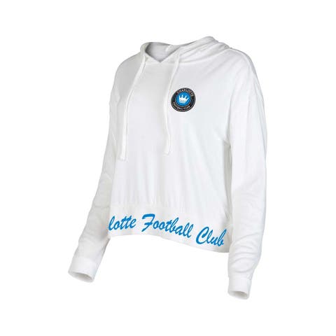 Women's Concepts Sport White Charlotte FC Accord Hoodie Long Sleeve Top