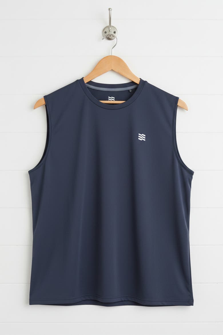 Men's Baseline DriComfort Tank Top, Alternate, color, Arctic Blue