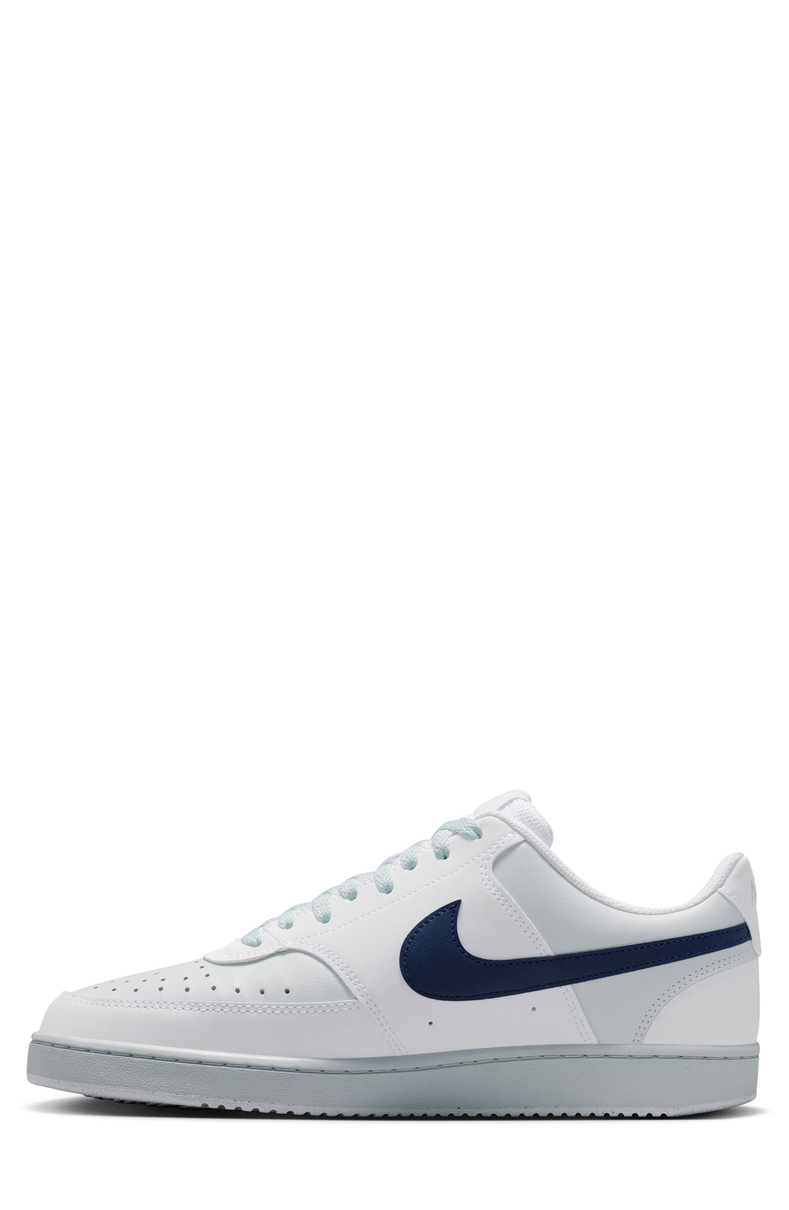 Court Vision Low Sneaker, Alternate, color, WHITE/ MIDNIGHT NAVY