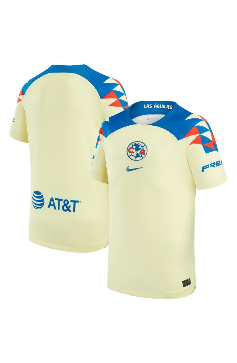Nike Youth Nike  Yellow Club America 2023/24 Home Replica Jersey, Main, color, 