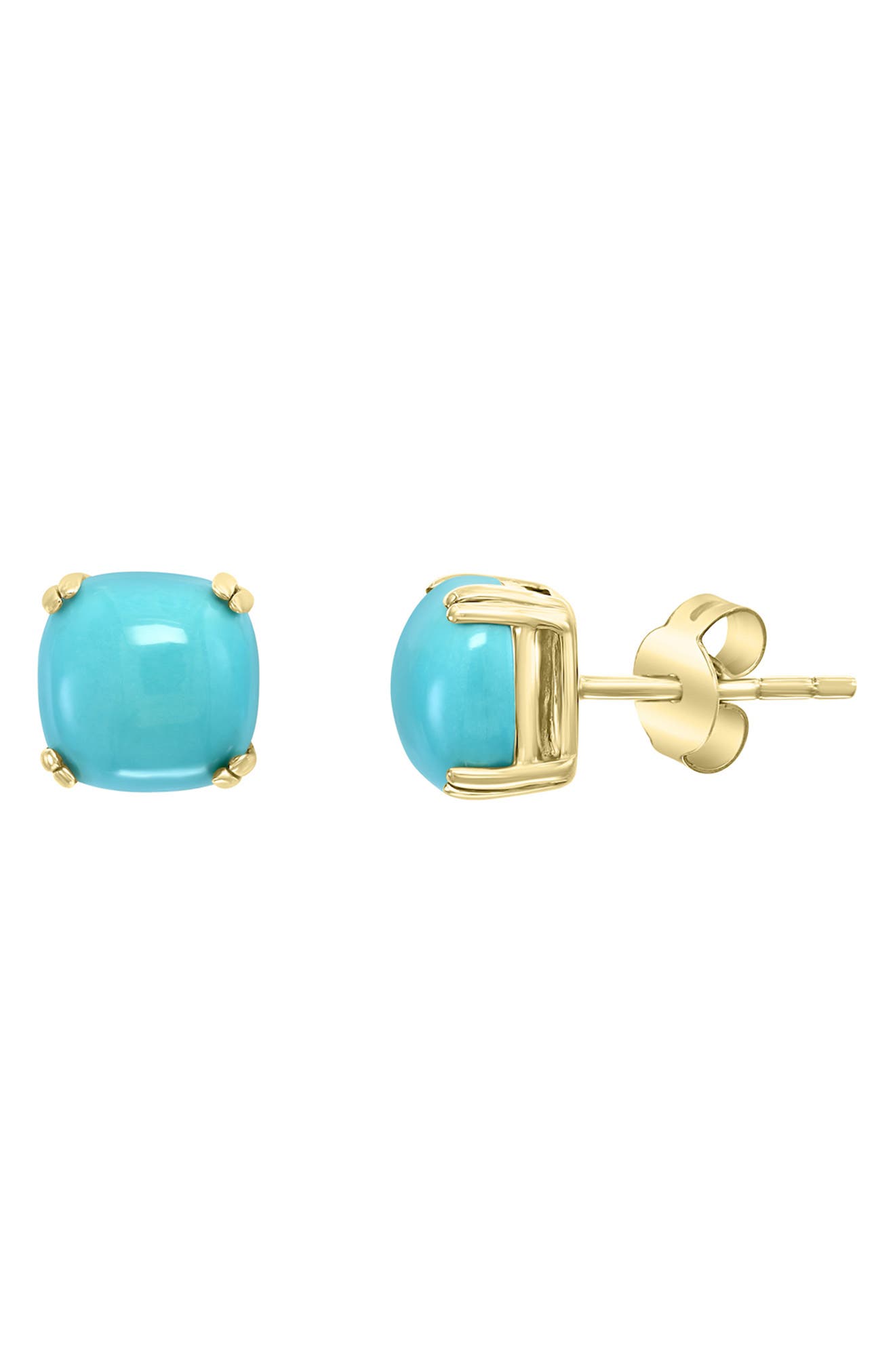 EFFY 14K Yellow Gold Turquoise Stud Earrings