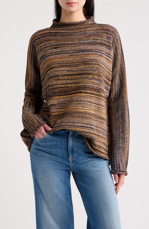 Monterey Rolled Neck Cotton Sweater