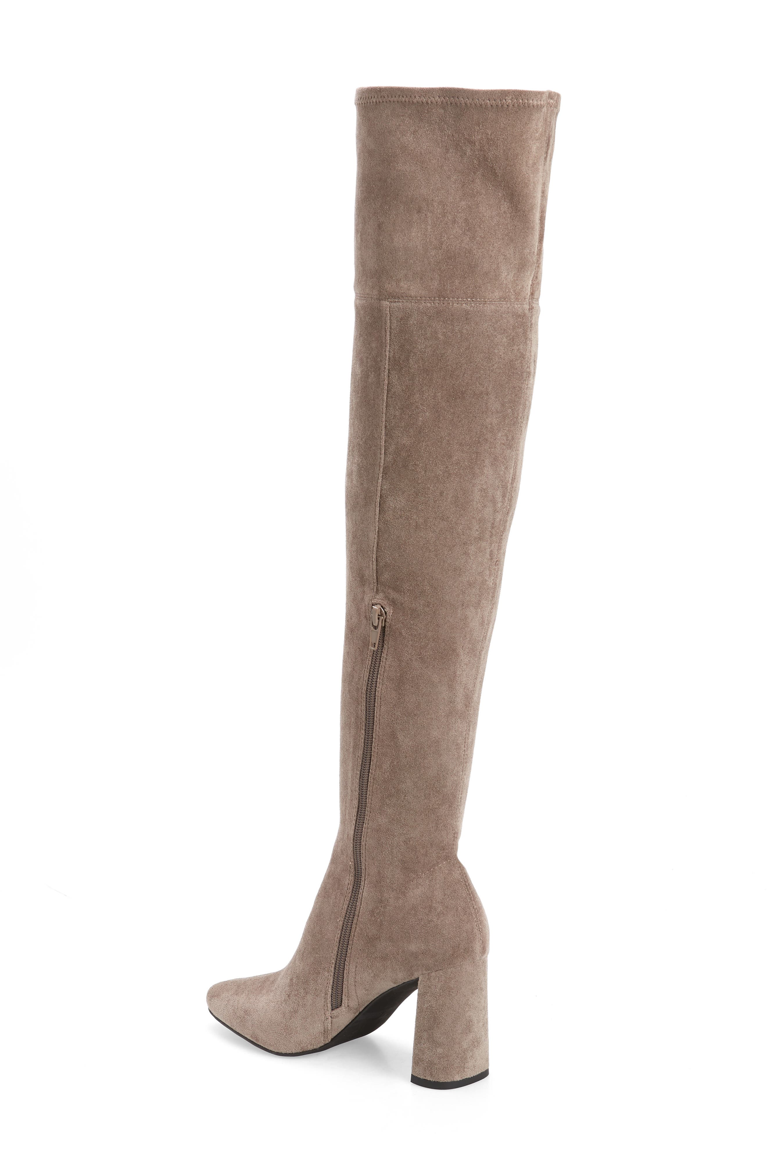 Parisah Over the Knee Boot, Alternate, color, GREY SUEDE