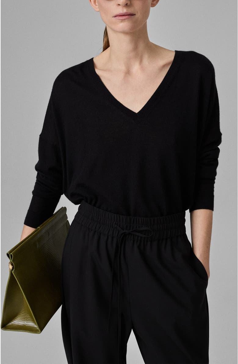 CO V-Neck Top in Fine Cashmere, Main, color, 