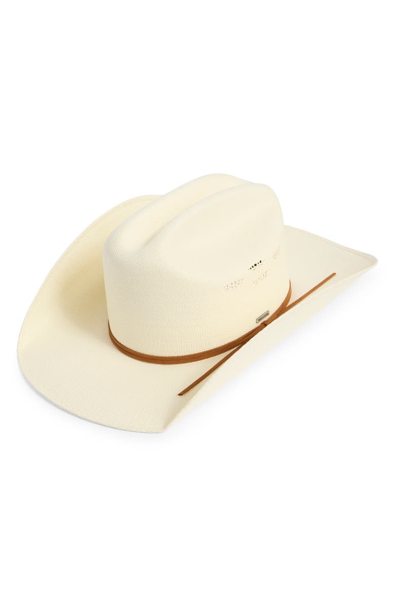 Brixton Laredo Straw Cowboy Hat, Alternate, color, Bone