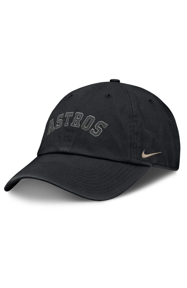 Nike Men's Nike Black Houston Astros Camo Pack Club Adjustable Hat, Main, color, Black