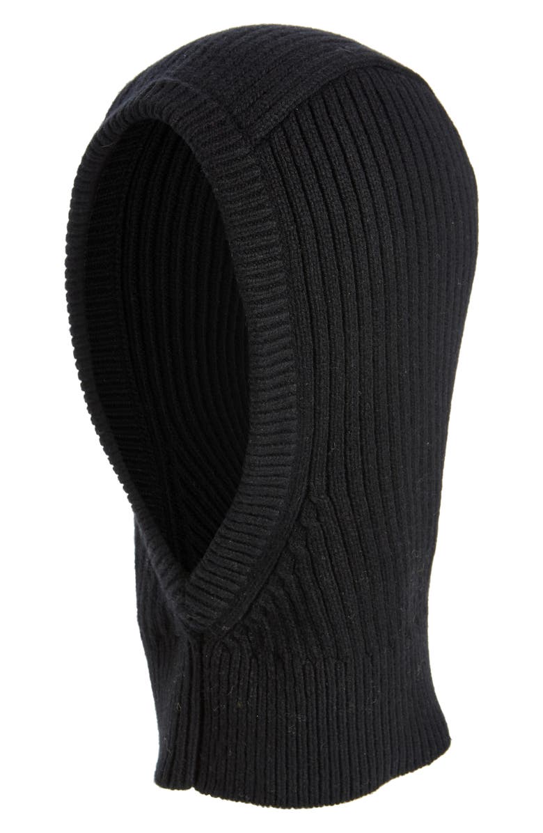 rag & bone Mara Rib Merino Wool & Organic Cotton Blend Balaclava, Main, color,