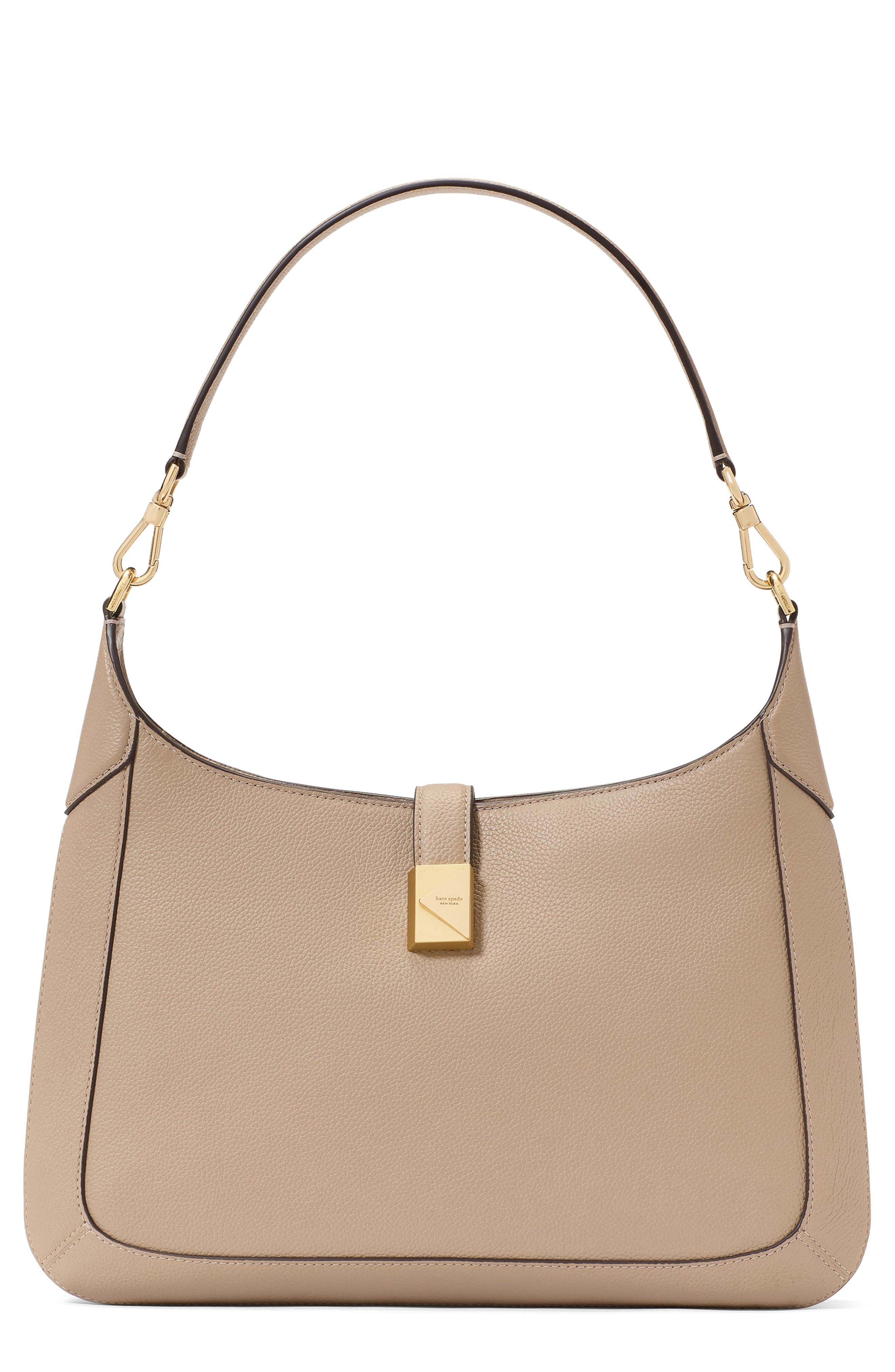 deco leather hobo bag
