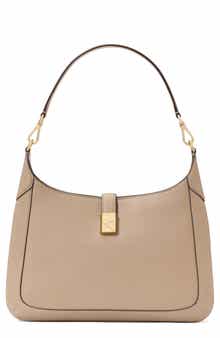 deco leather hobo bag