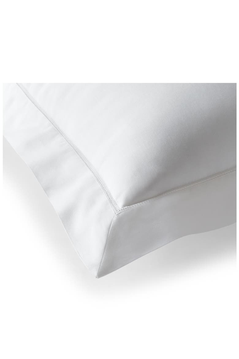 Organic Cotton Sateen Border Sham, Alternate, color, STUDIO WHITE
