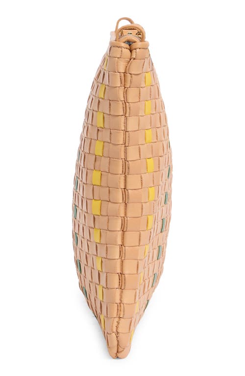 Clare V . Woven Leather Flat Clutch