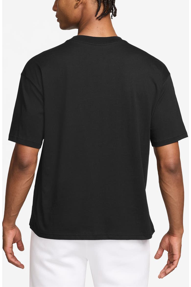 Essential Cotton Boxy T-Shirt, Alternate, color, BLACK