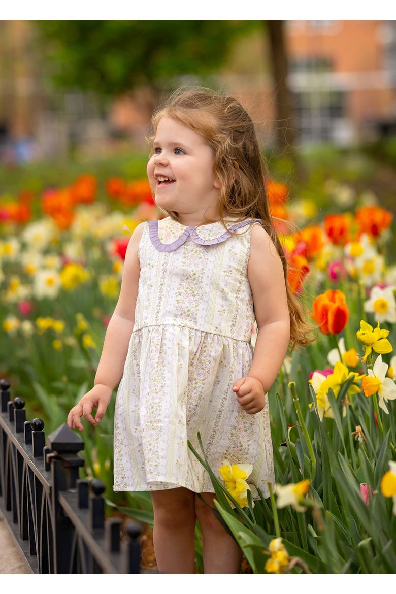 Graceful Garden Floral Dress, Alternate, color, Purple