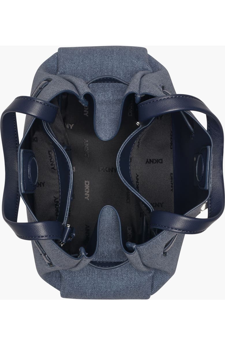 DKNY Bryar Small Denim Satchel, Alternate, color, Denim