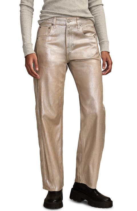 Lucky Legend Metallic Barrel Leg Jeans (Crushin on Khaki Wash)