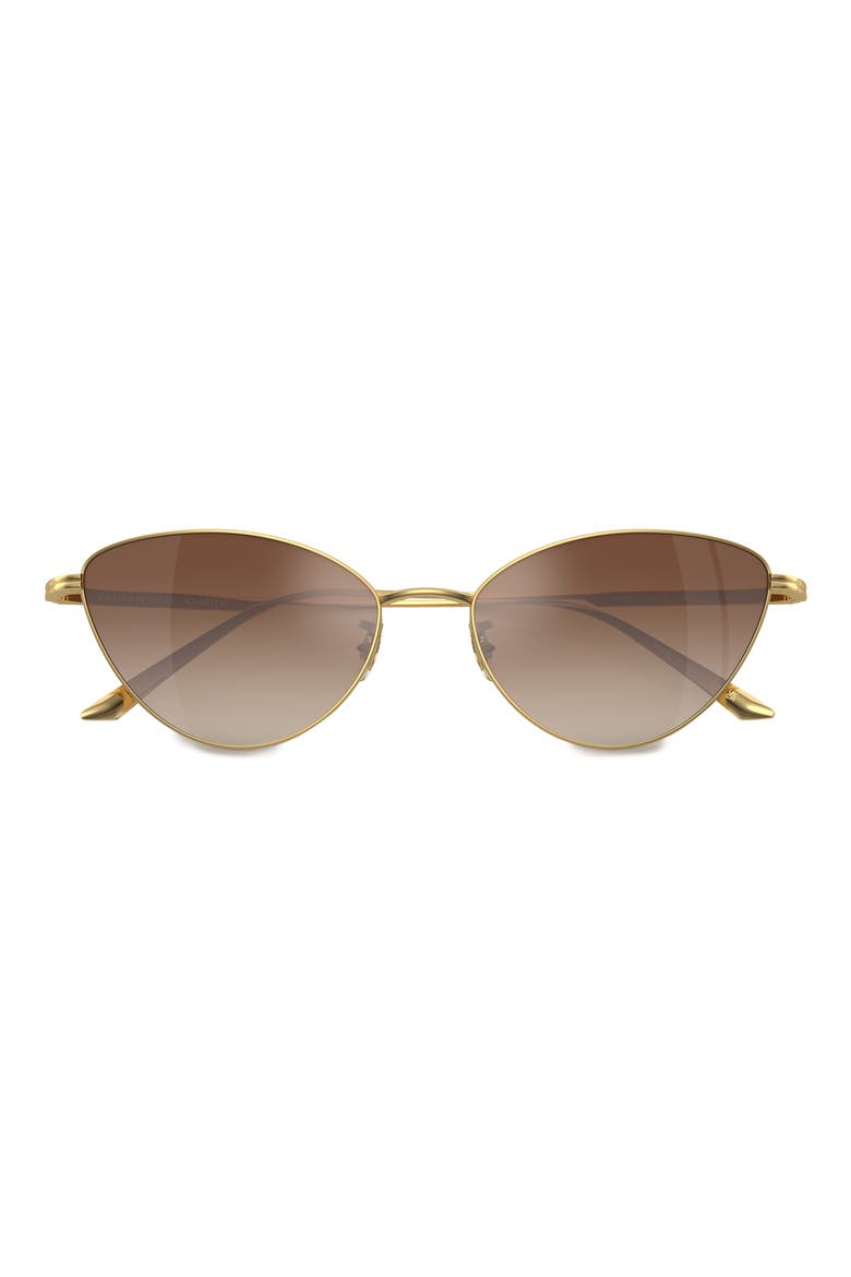 x KHAITE 1998C 56mm Cat Eye Sunglasses, Alternate, color, GOLD