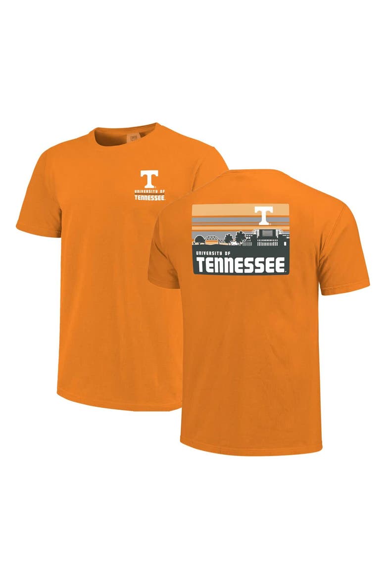Men's Tennessee Orange Tennessee Volunteers Striped Campus Skyline T-Shirt, Main, color, Tennessee Orange