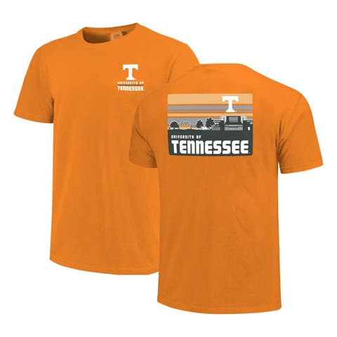 Men's Tennessee Orange Tennessee Volunteers Striped Campus Skyline T-Shirt