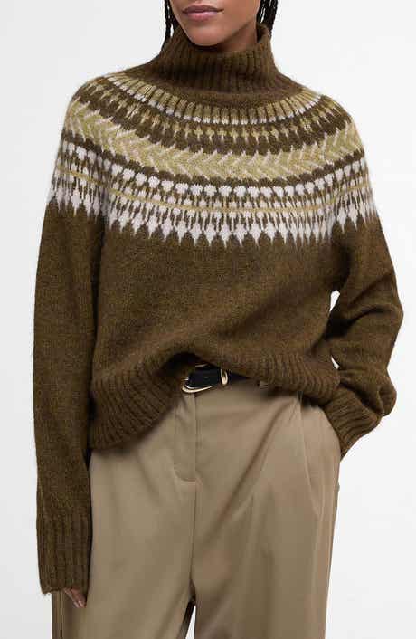 Barbour Lorrie Fair Isle Wool & Alpaca Blend Sweater