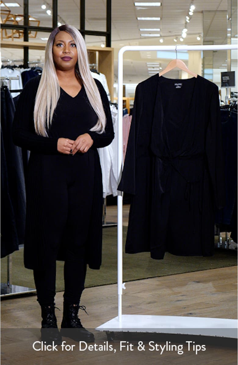 Lenna Long Sleeve Wrap Dress, sales video thumbnail