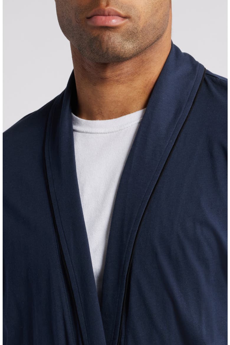 Peruvian Pima Cotton Robe, Alternate, color, MIDNIGHT