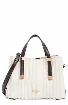Dinky Dorrie Woven Canvas Satchel