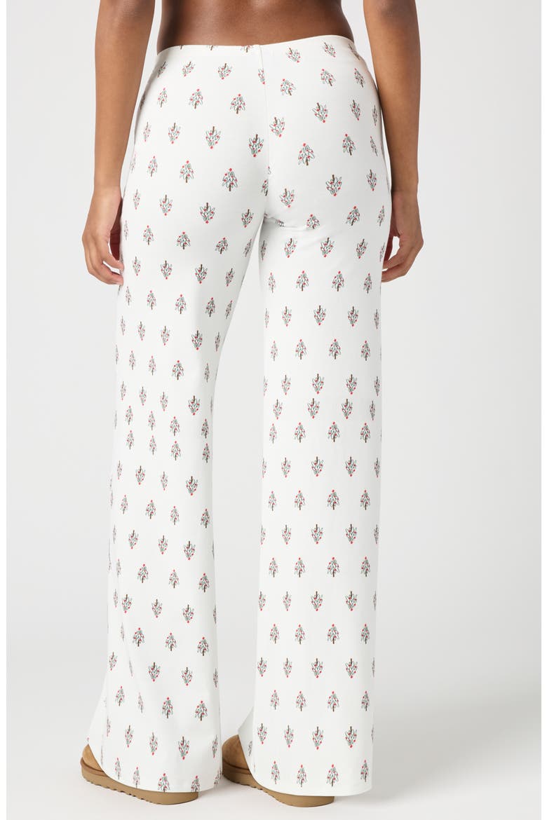 Rib Print Pants, Alternate, color, BRIGHT WHITE TREES