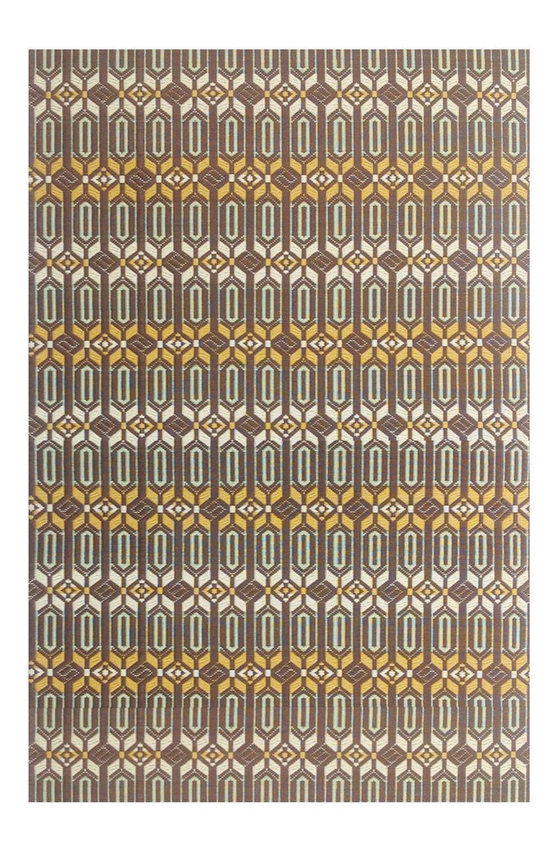 Mad Mats Moroccan Arts & Crafts Rug, Main, color, Yellow And Tan