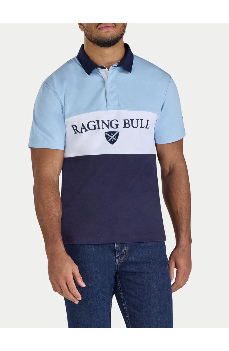 Raging Bull Cut & Sew Rugby Shirt, Alternate, color, Navy