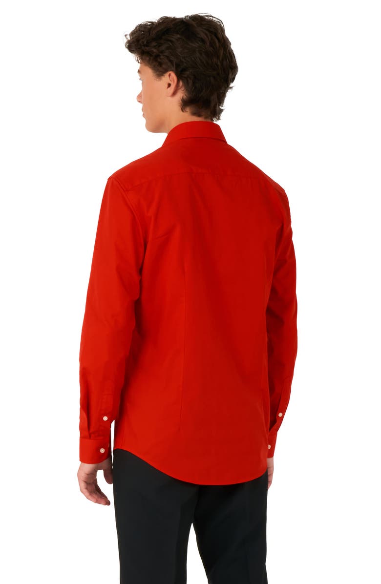 OppoSuits Kids' Red Devil Button-Up Shirt, Alternate, color,