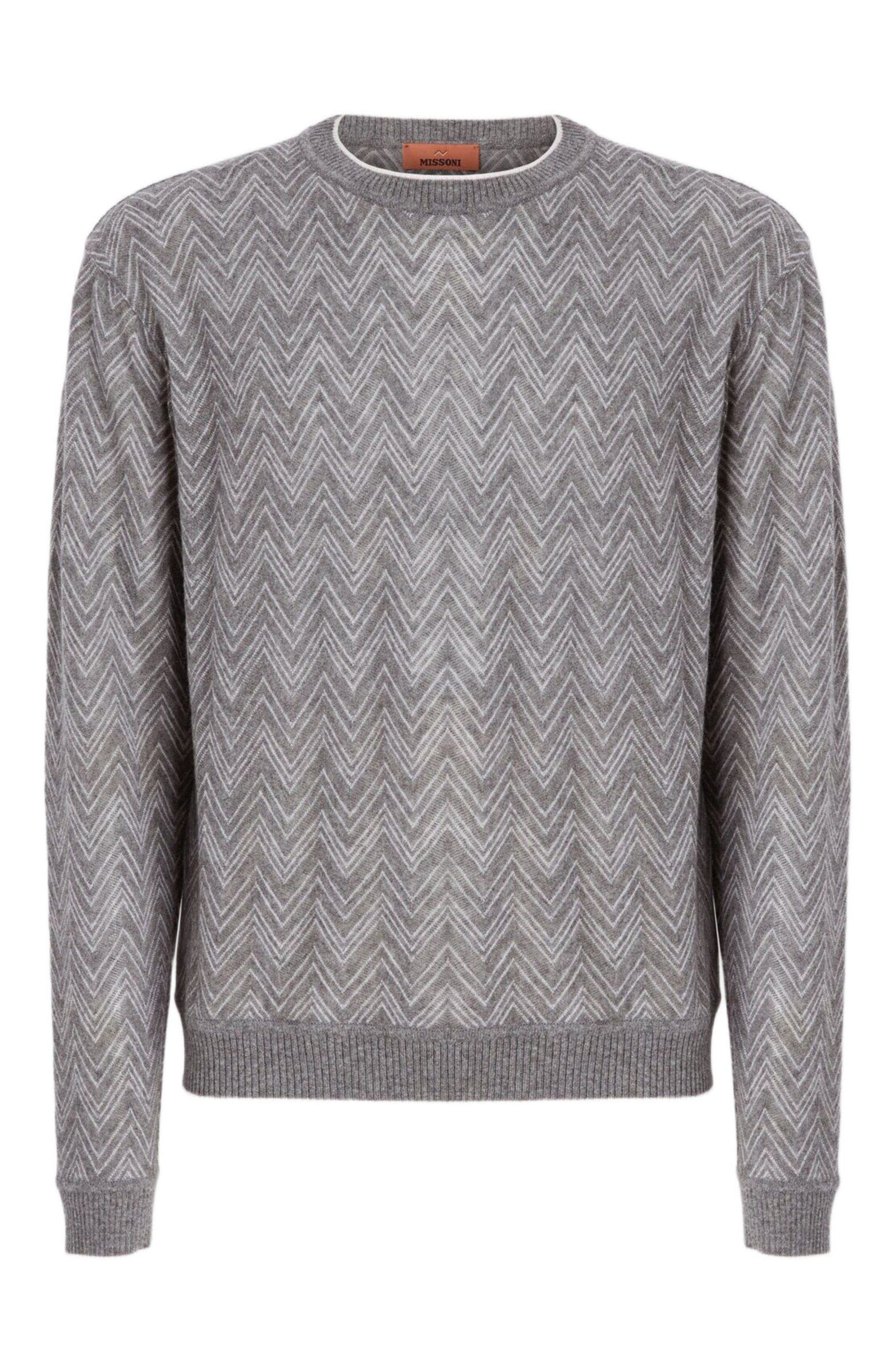 Missoni Crew-neck Cashmere Pullover With Zigzag Pattern | Nordstrom