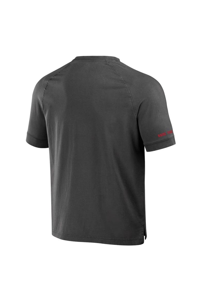Men's NFL x Darius Rucker Collection by Fanatics Pewter Tampa Bay Buccaneers Washed Raglan Henley T-Shirt, Alternate, color, Pewter