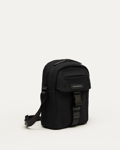 Want Les Essentiels De La Vie Want Les Essentiels Brantford Organic Cotton Canvas Crossbody Bag In Black