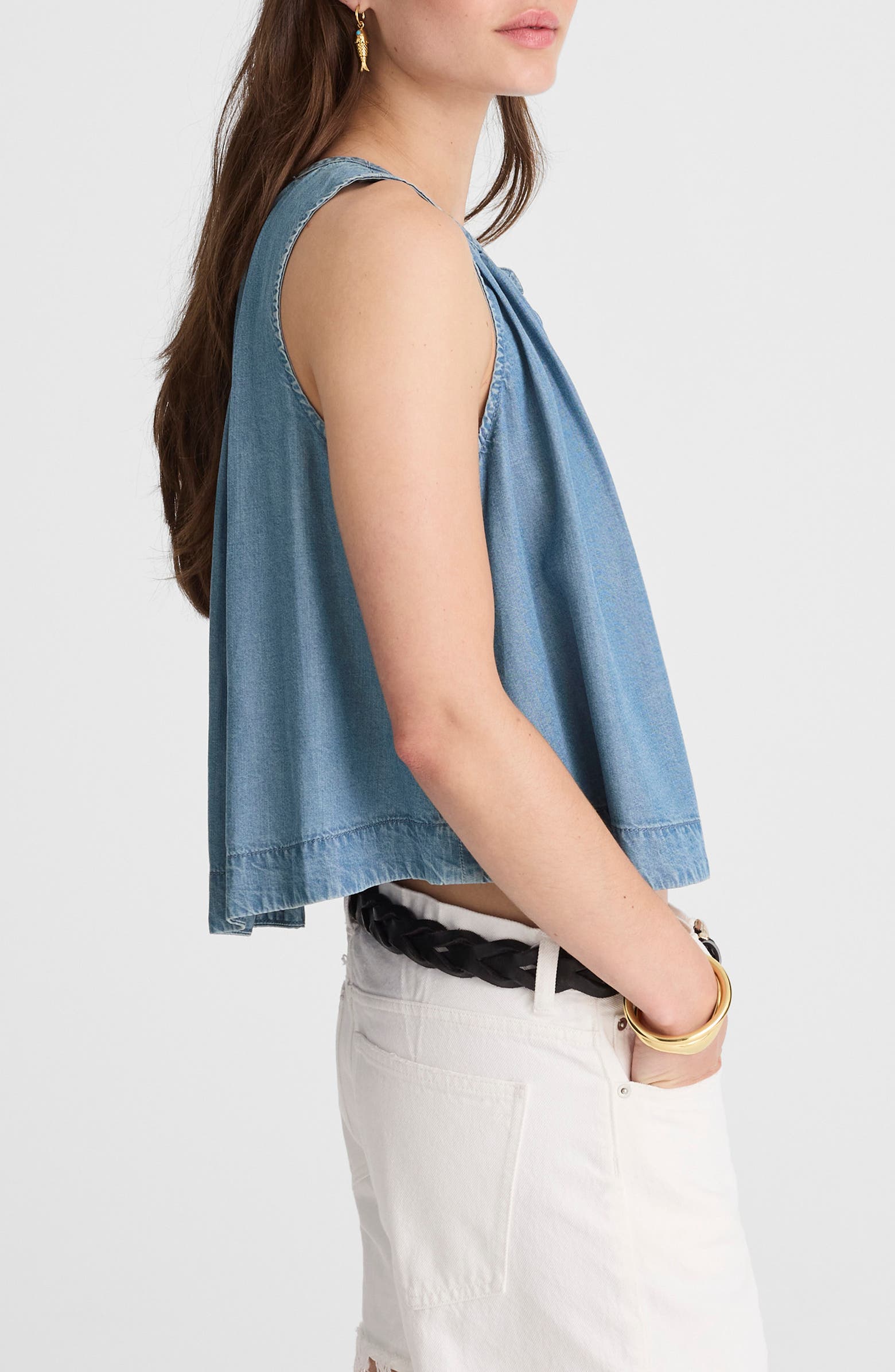 Madewell Denim Button-Up Tank Top | Nordstromrack