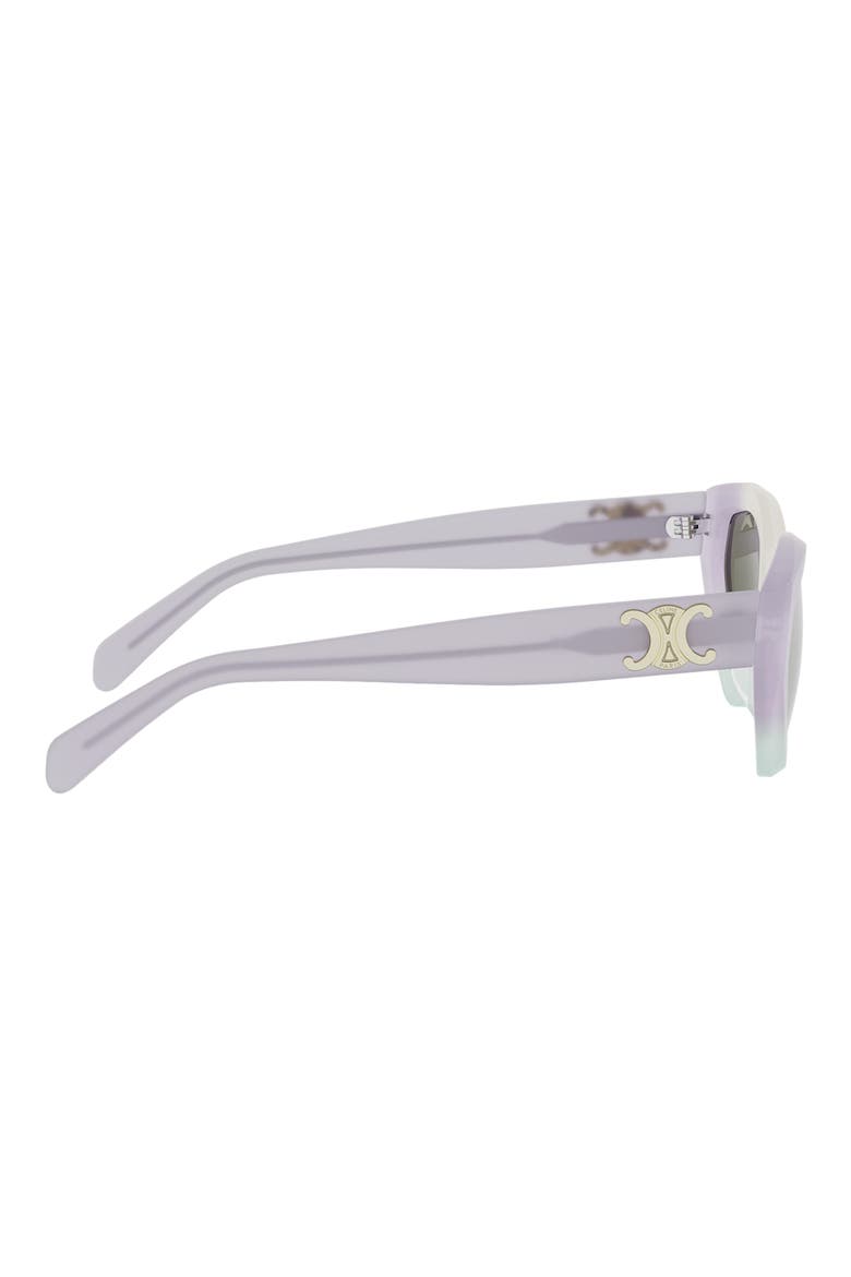 Triomphe 17 56mm Cat Eye Sunglasses, Alternate, color, LILAC/ OTHER / GRADIENT BROWN