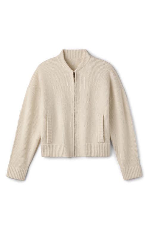 Rhone Westside Zip Cardigan In White