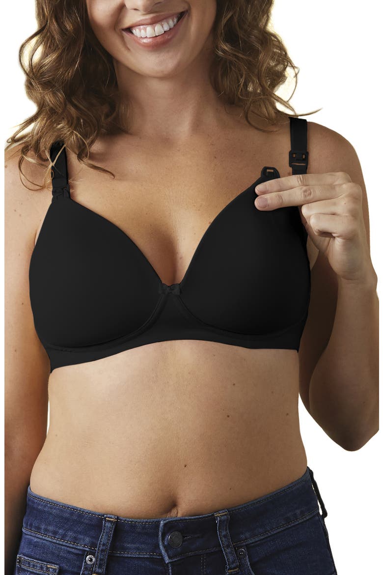 Buttercup Convertible Maternity/Nursing Bra, Alternate, color, BLACK