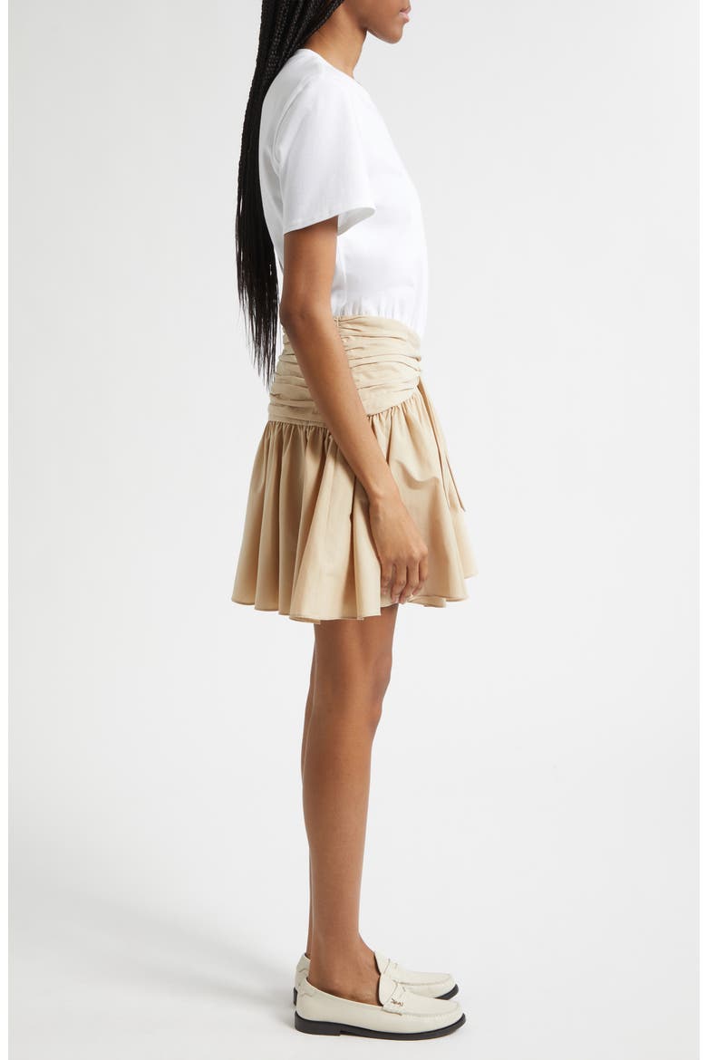 Leslie Mixed Media Dress, Alternate, color, WHITE/ KHAKI