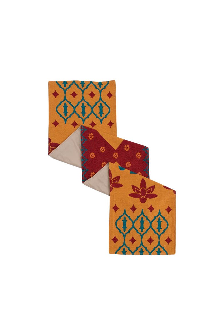 Indian Decorative Runner, Alternate, color, orange