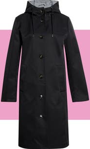 Bernardo Bonded Hooded Raincoat