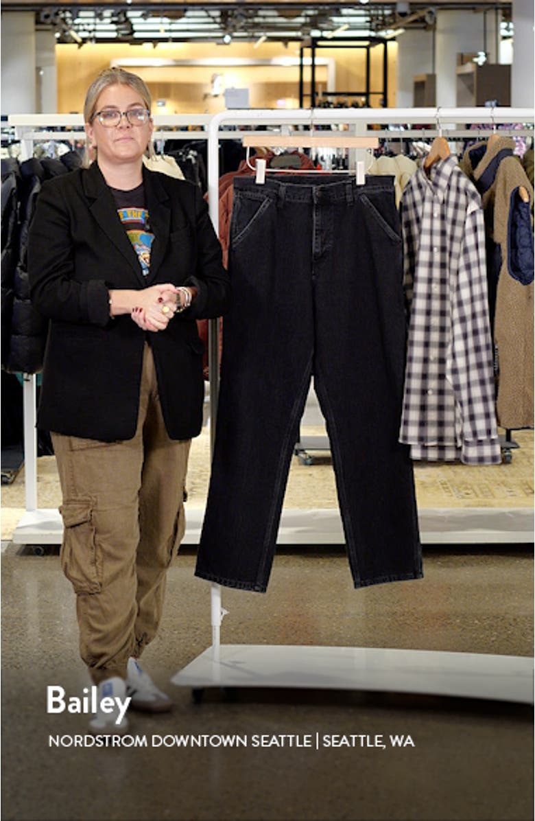 Single Knee Stonewash Rigid Jeans, sales video thumbnail