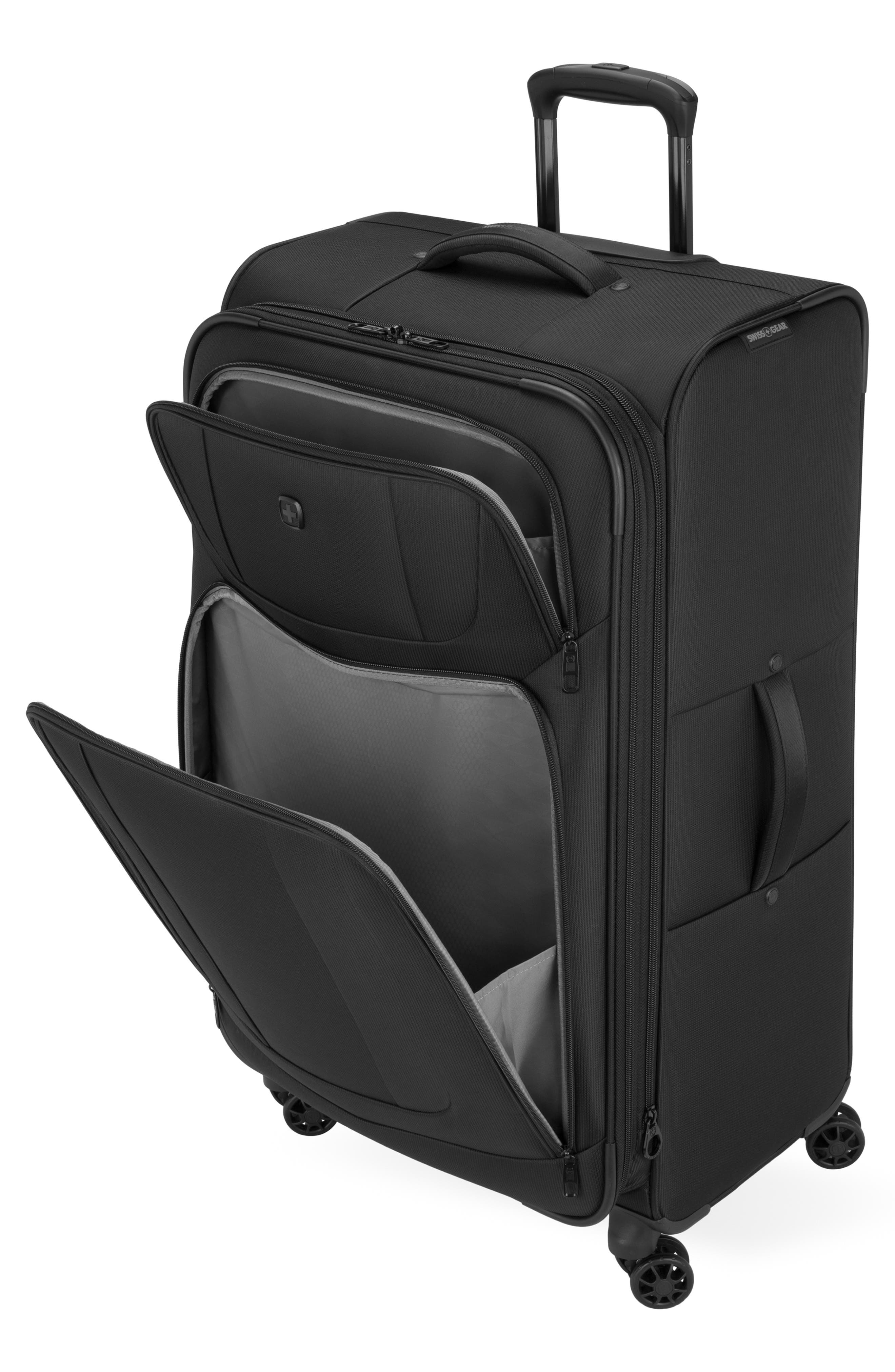 SWISSGEAR 28-Inch Softside Spinner Luggage, Alternate, color, Black
