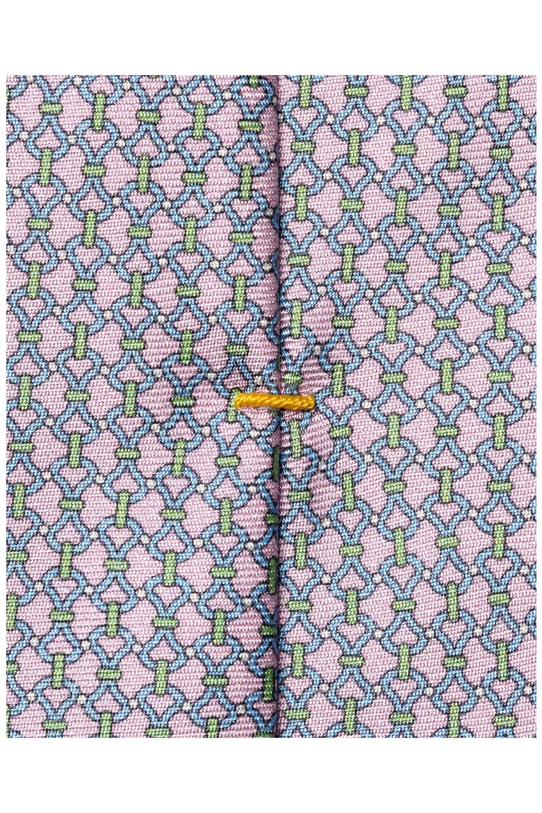 Chain Pattern Silk Tie, Alternate, color, MEDIUM PINK