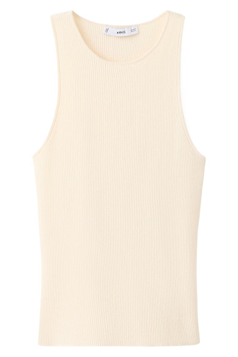 Cotton Blend Rib Sweater Tank, Alternate, color, ECRU