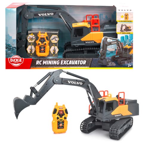 Rc Volvo Excavator 23" Remote Control Light Sound Kids 3+