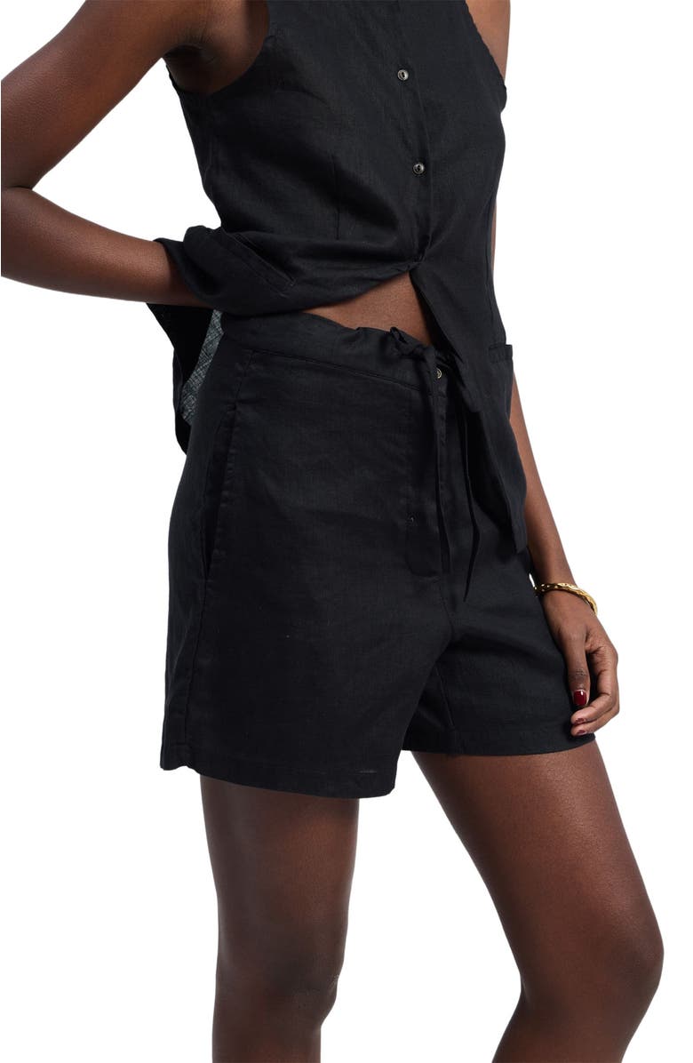 Reistor Hemp Shorts in Black, Alternate, color, Black