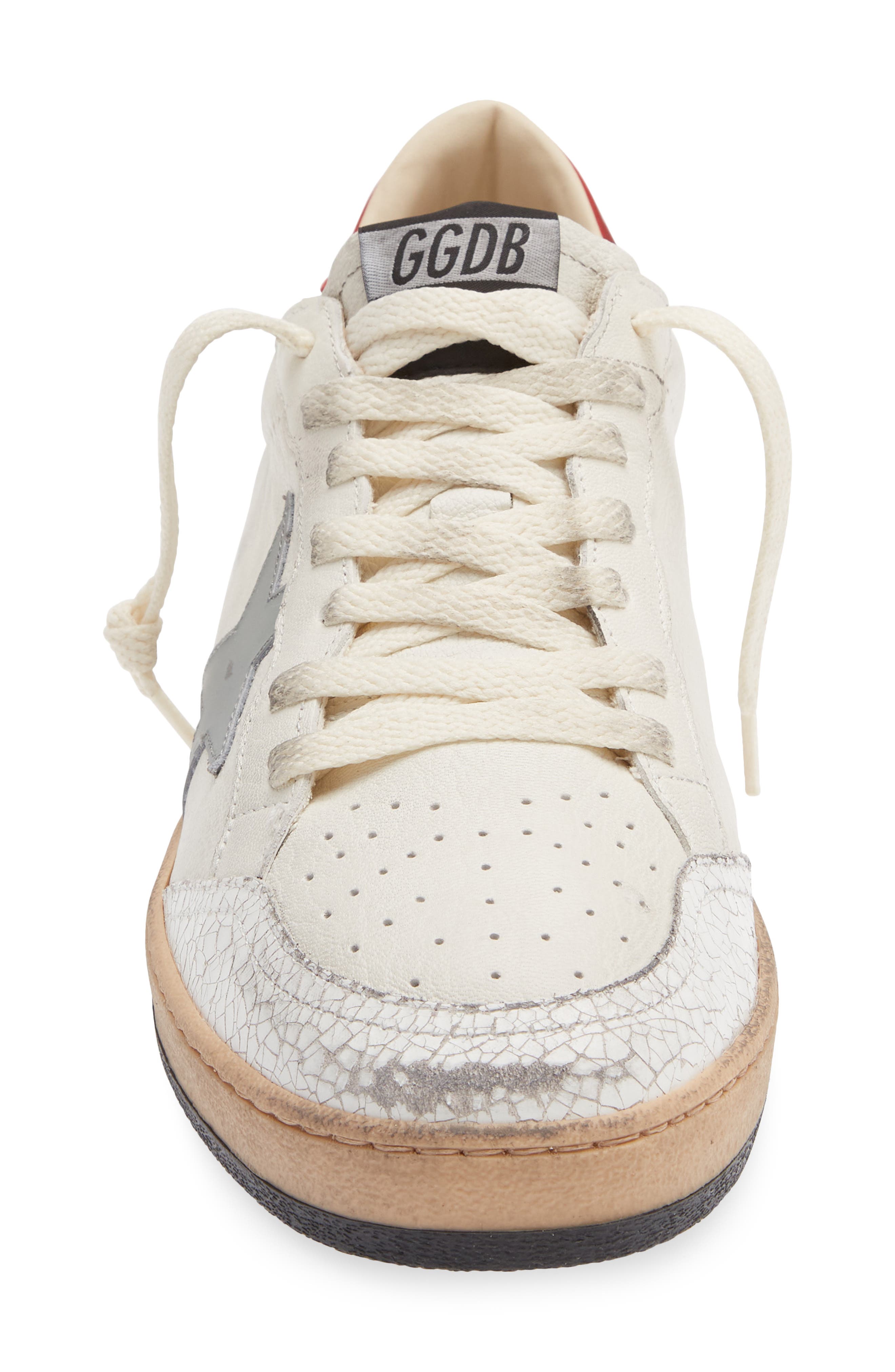 Ball Star Sneaker, Alternate, color, WHITE/ SILVER BLUE/ RED
