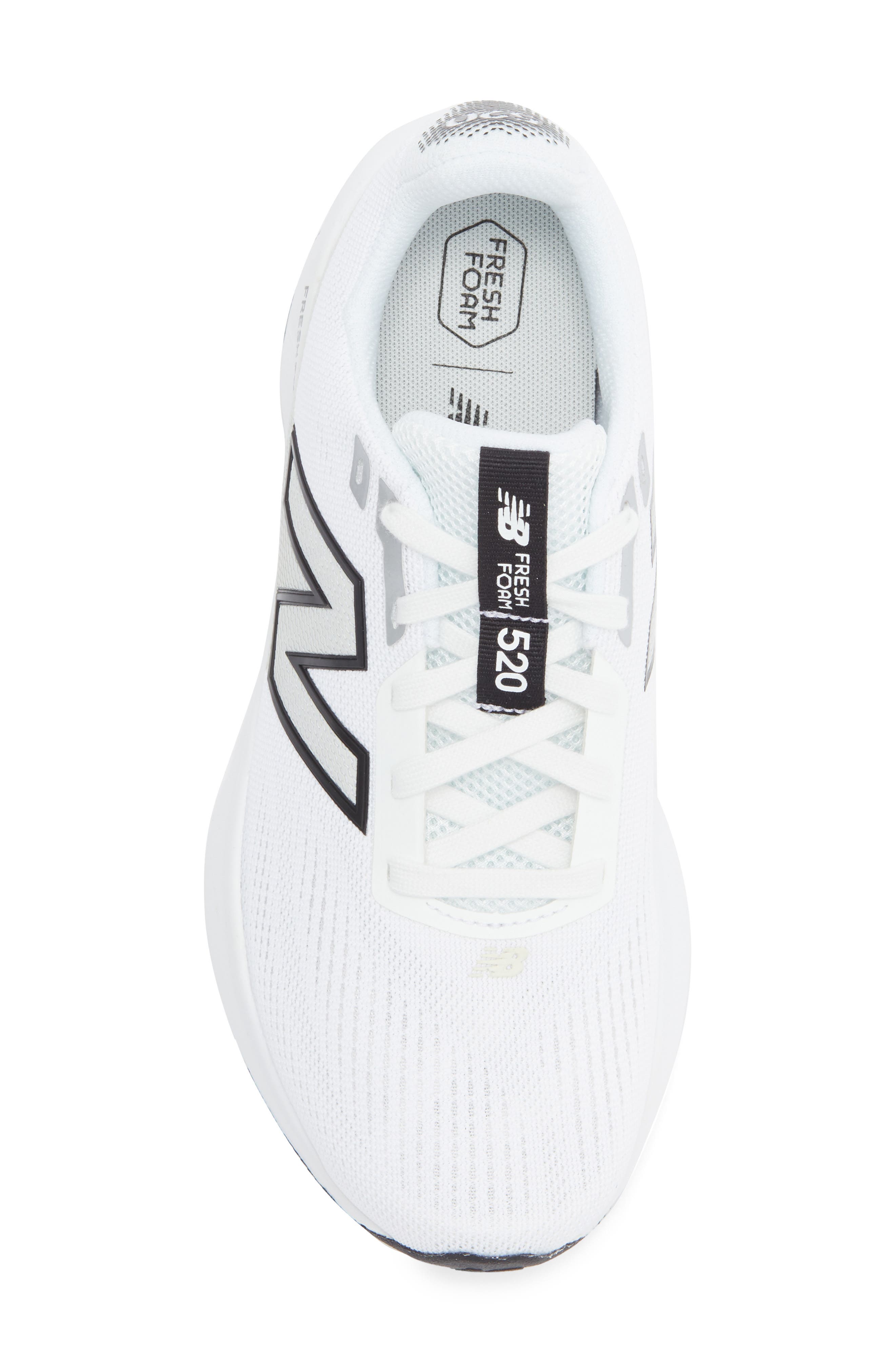 New Balance Fresh Foam 520 V9 Running Shoe, Alternate, color, Nb White/ Black
