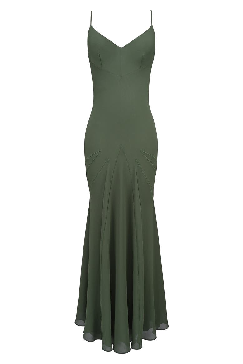 Sacha Georgette Gown, Alternate, color, FOREST GREEN