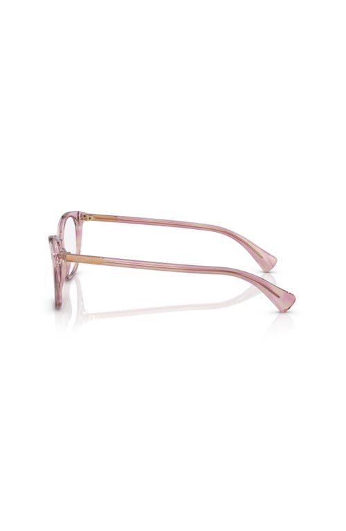 Ralph 53mm Rectangle Optical Glasses In Pink